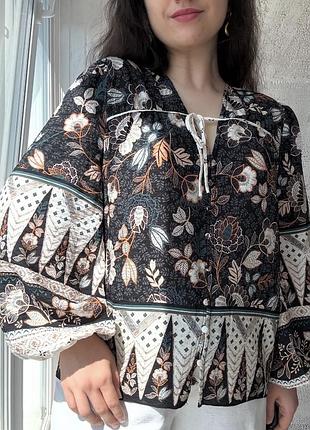 Блуза в етно стилі mint velvet