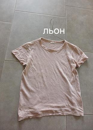 Льняная футболка