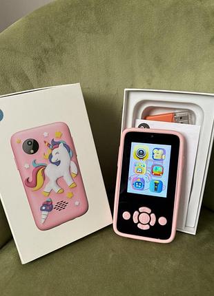 Смартфон "kidphone pony" телефон с камерой и играми розовый / фиолетовый