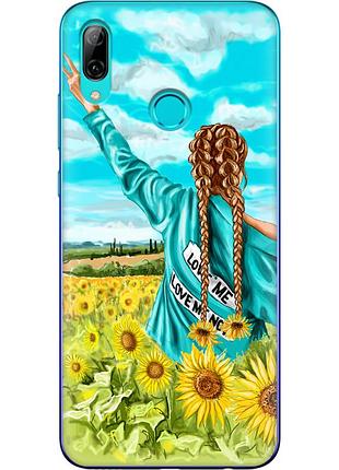 Чехол силиконовый с картинкой на huawei honor 8x (патриотический, девушка украинка)