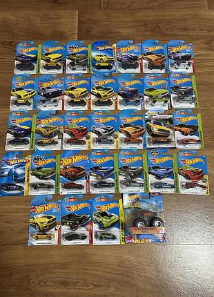 Hot wheels хот вілс мейн різні ford mustang monster trucks camaro dodge charger 500 focus fiesta