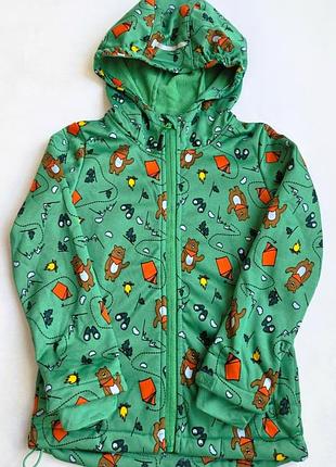 Дитяча куртка софтшел на флісі lupilu 110-116 см softshell водонепроникна для хлопчиків
