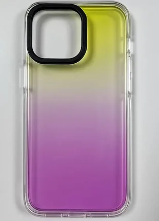Чохол rainbow skin iphone 13 pro (yellow/violet) м00210