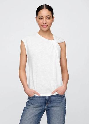 Женская майка gap с декоративным узлом