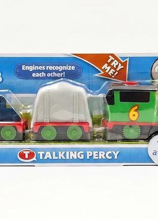 Паровозик томас і друзі моторизований поїзд персі, що розмовляє, thomas & friends motorized train talking percy engine