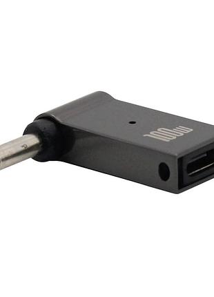 Адаптер перехідник pd 4.0x1.7 для заряджання ноутбука lenovo від повербанка usb type-c dc 100w