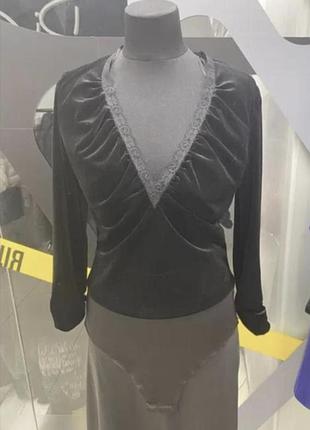 Велюровое боди zara