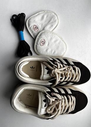 Кросівки жіночі adidas campus x bad banny у шоколадному кольорі