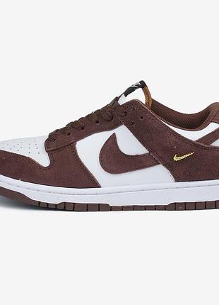 Жіночі кросівки nike sb dunk low sail dark brown