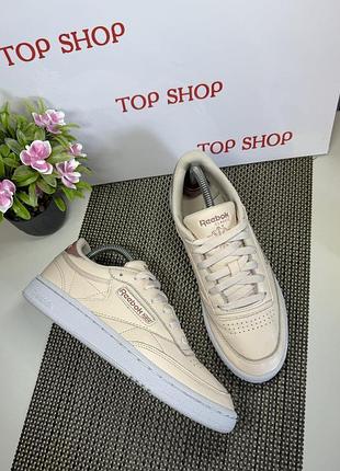 Оригинальные кожаные кроссовки reebok