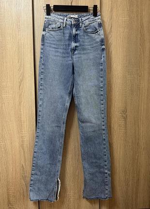 👖 джинси zara з високою посадкою