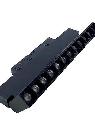 Led светильник трековый магнитный magnetic light поворотный 12вт 4000к 1020лм, черный