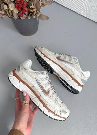 Кроссовки nike p-6000 beige