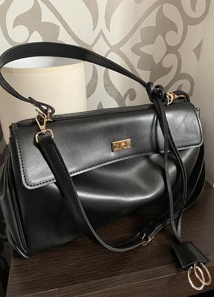 Сумка портфель hermes черная