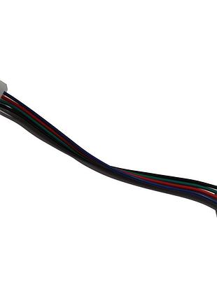 Коннектор 10мм зажим-провод 4pin (rgb)