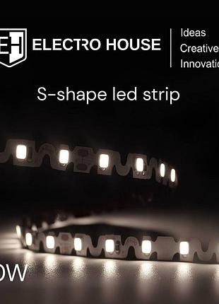 Led лента 10вт 12в smd2835 120 диодов, нейтральный белый 4000к, серия s-shape, гарантия 3 года