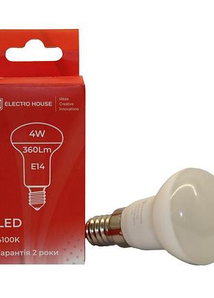 Led лампа r39 4вт e14 4100к 360 лм 165-265 в