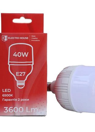 Led лампа т120 40вт e27 6500к 3600 лм 165-265 в