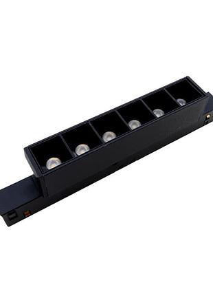 Led светильник трековый магнитный маgnetic light 6вт 4000к 510лм, черный