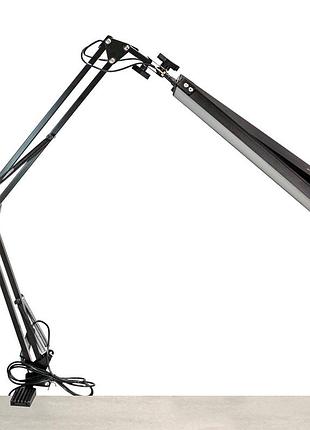 Led светильник на струбцине focuspro 15 вт, черный