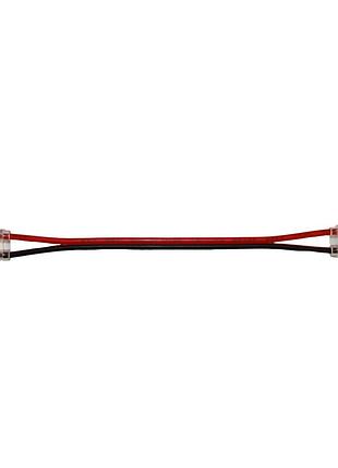 Коннектор прямой 8 мм лента-лента ip20 с проводом 15 см, прозрачный