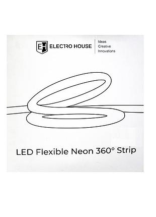 Led лента neon 360 ø24 мм 5 м, 30вт 24в smd2835, 360 диодов, теплый белый 3000k, серия neon, гарантия 3 года