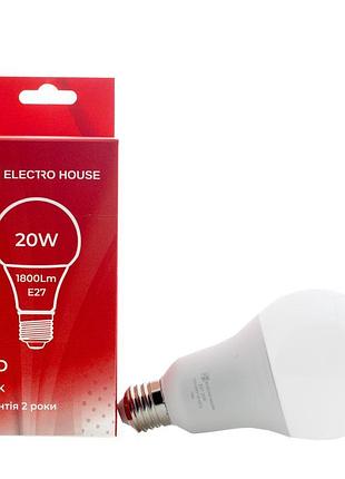 Led лампа a80 20вт e27 4100к 1800 лм