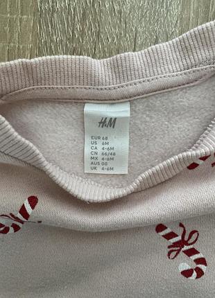 Святковий світшот, h&m, 68 2