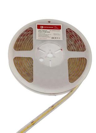 Led лента 10вт 24в cob 320 диодов холодный белый 6500к ip65 серия cob, гарантия 3 года