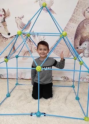 Дитячий ігровий 3d конструктор намет халабуда game forts (85 деталей) 4