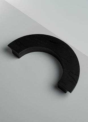Мебельная ручка из дерева 180 мм bagel black