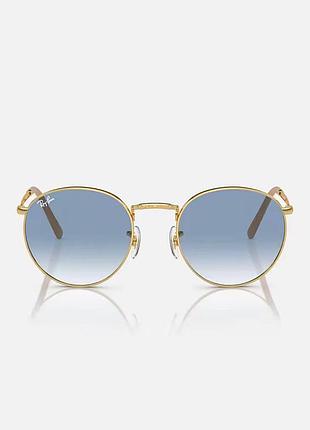 Солнцезащитные брендовые мужские очки ray ban round 3447 001/3f lux