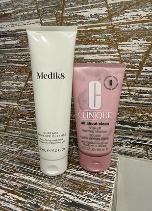 Clinique rinse-off foaming cleanser- мус очищувальний