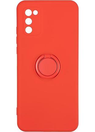 Чехол fiji holder ring для samsung galaxy s21 fe (g990) бампер с кольцом подставкой red