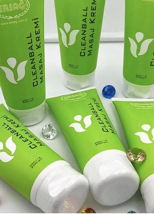 Clean ball массажный крем на основе ментолу и лечебных трав от ersag 200мл
