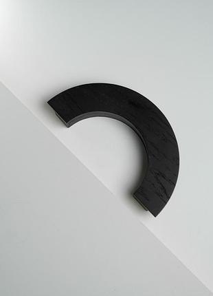 Мебельная ручка из дерева 120 мм bagel black
