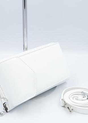 Сумка жіноча шкіряна polina &amp; eiterou c1134h white