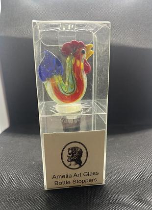 Скляний корок для пляшки з колекції amelia art glass bottle stoppers.