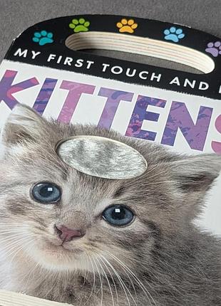 Книга для детей my first touch and feel: kittens английский