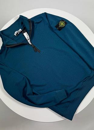 Зіп-світшот 1/3 stone island бірюзовий