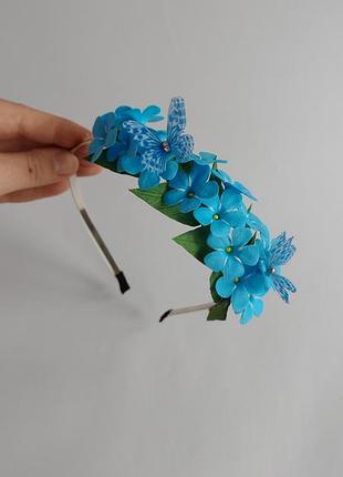 Обруч с незабудками, незабудки