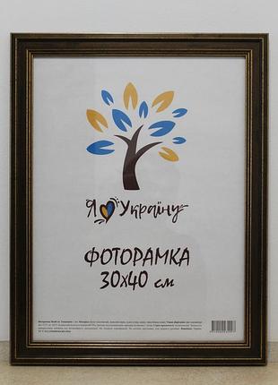 Фоторамка 30х40 см бронзовый , багет 3220-0821-9