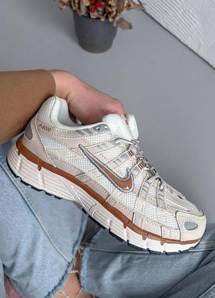Кроссовки nike p-6000 beige