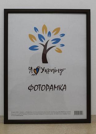 Фоторамка 30х45 см., коричневая без золотой вставки, багет 1511-в84 б\з