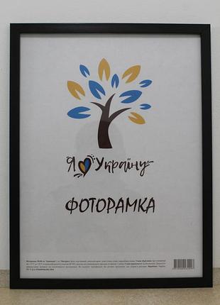 Фоторамка 30х45 см., черная, багет 1611-1112
