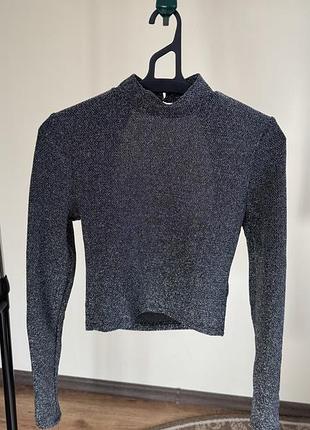 Блискучий лонг/топ h&m розмір s