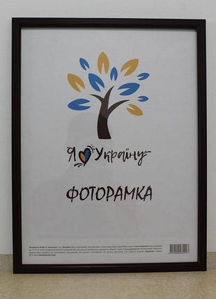 Фоторамка 30х45 см., вишневая без золотой вставки, багет 1511-х054-2 б\з стекло + двп