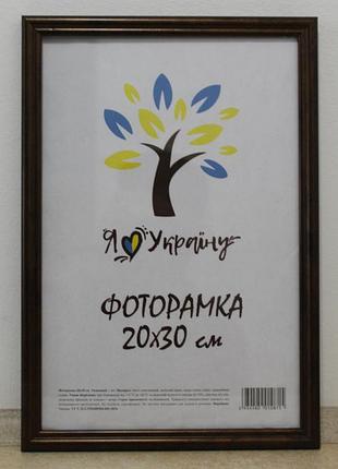 Фоторамка 20х30 см., бронзовая, багет 1515-0821-9 б/з стекло + картон