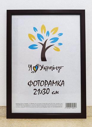 Фоторамка а4 21х30 см вишневая багет 1511-х054-2 б/з