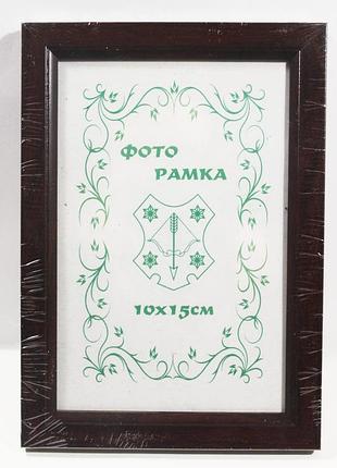 Фоторамка а6 10х15 см вишневая без золотой вставки багет 1511-х054-2 б\з оргстекло + двп